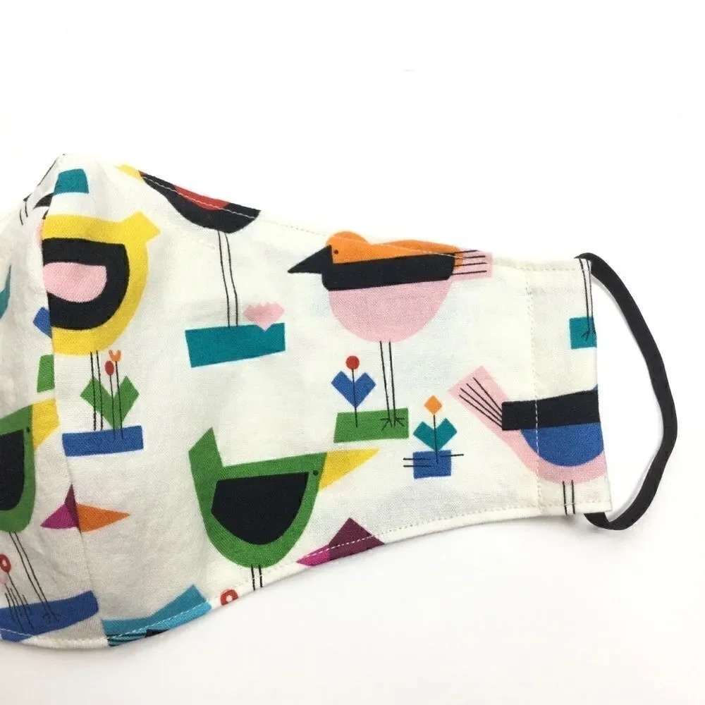 ‎2/$15 - Bird Mask, Modern Bird Pattern Face Mask, Filti Filter - Picture 5 of 14